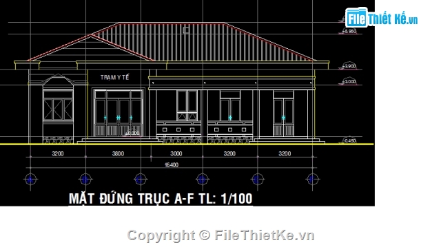 File cad,mặt bằng,File Auto cad,mặt cắt ngang,file cad mặt bằng,trạm y tế